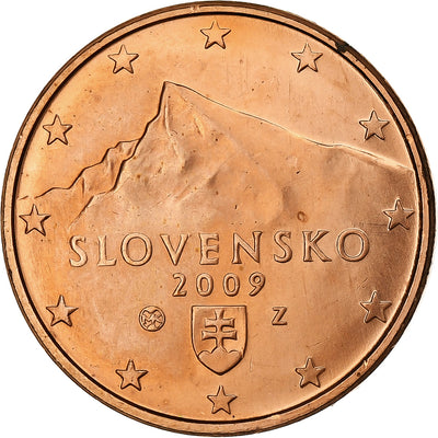 Słowacja, 
            
               5 Centimes, 
            
               2009