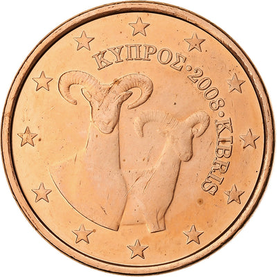 Cypr, 
            
               5 Centimes, 
            
               2008