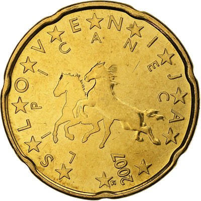 Słowenia, 
            
               20 Centimes, 
            
               2007