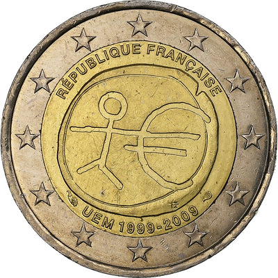 Francja, 
            
               2 Euro, 
            
               Union économique et monétaire