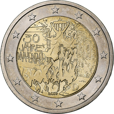 Niemcy, 
            
               2 Euro, 
            
               30th Anniversary