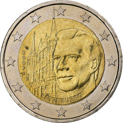 Luksemburg, 
            
               2 Euro, 
            
               Palais grand-ducal