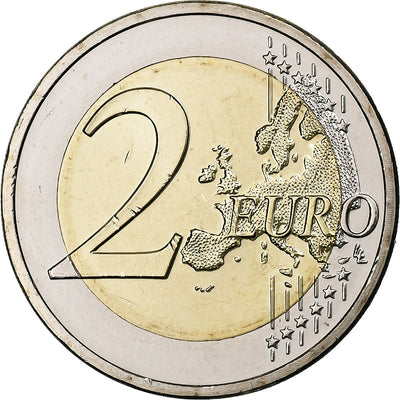 Luksemburg, 
            
               2 Euro, 
            
               15th Anniversary - Accession to the Luxembourg Throne