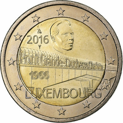 Luksemburg, 
            
               2 Euro, 
            
               Grand Duchess Charlotte Bridge