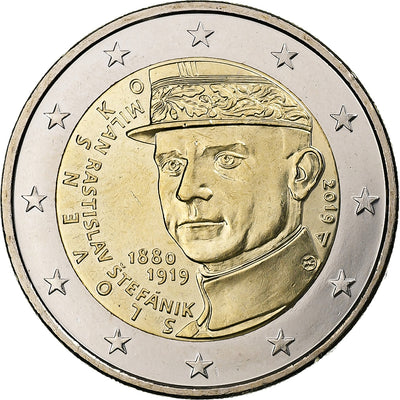 Słowacja, 
            
               2 Euro, 
            
               Milan Rastislav Štefánik