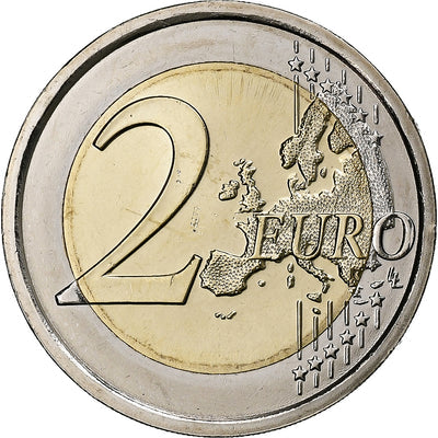 Włochy, 
            
               2 Euro, 
            
               Italian Republic Constitution