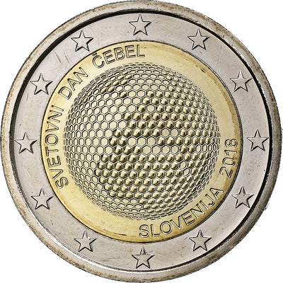 Słowenia, 
            
               2 Euro, 
            
               World Bee Day