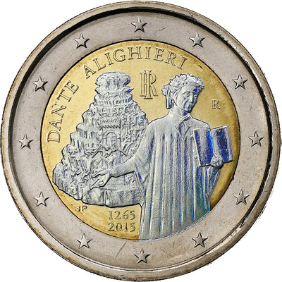 Włochy, 
            
               2 Euro, 
            
               Dante Alighieri