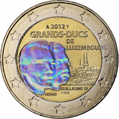 Luksemburg, 
            
               2 Euro, 
            
               Guillaume IV