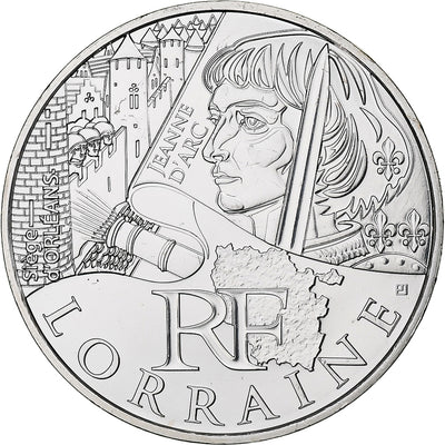 Francja, 
            
               10 Euro, 
            
               Lorraine