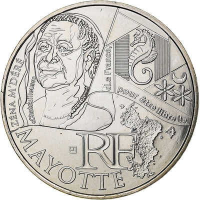 Francja, 
            
               10 Euro, 
            
               Mayotte