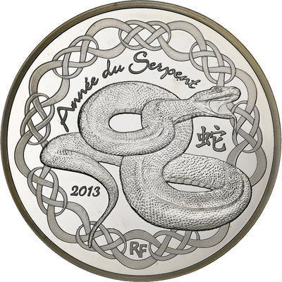 Francja, 
            
               10 Euro, 
            
               Year of the Snake