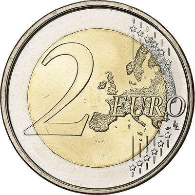 Hiszpania, 
            
               2 Euro, 
            
               10 Years of Euros Cash