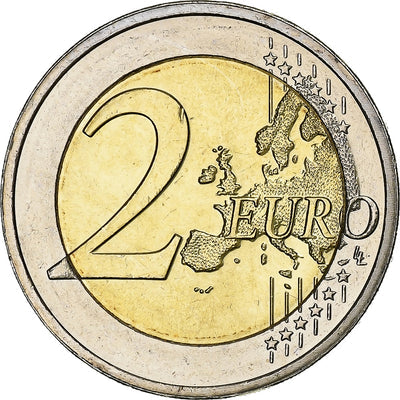 Luksemburg, 
            
               2 Euro, 
            
               10 Years of Euros Cash