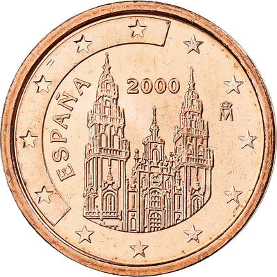 Hiszpania, 
            
               2 Centimes, 
            
               Burgos cathedral