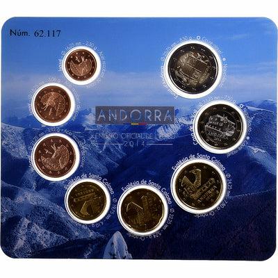 Andorra, 
            
               Set 1 ct. - 2 Euro, 
            
               2014