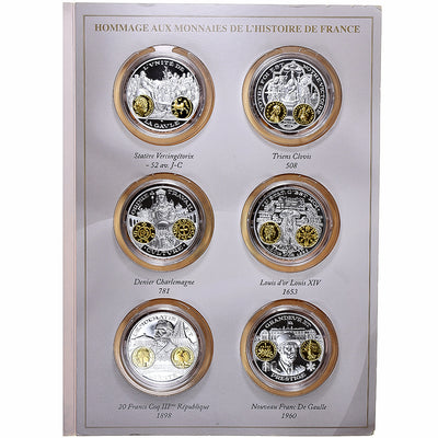 Francja, 
            
               Set 3x10 Euro + 6 Medal, 
            
               Mixed Dates