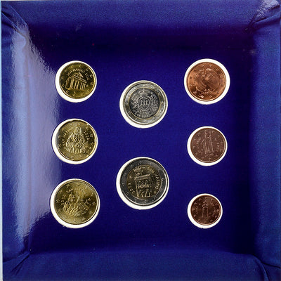 San Marino, 
            
               Set 1 ct. - 2 Euro, 
            
               2002