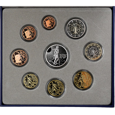 Francja, 
            
               Coffret 1c. à 15€, 
            
               Proof