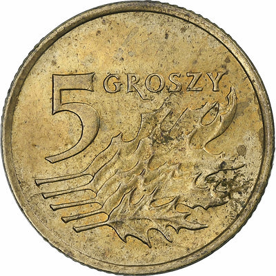 Polska, 
            
               5 Groszy, 
            
               1990