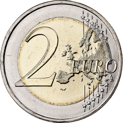 Portugal, 
            
               2 Euro, 
            
               Colourized