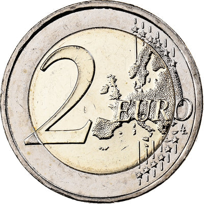 Grecja, 
            
               2 Euro, 
            
               Colourized