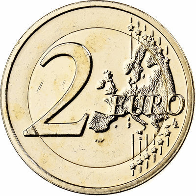 Łotwa, 
            
               2 Euro, 
            
               Fantaisy coinage .Dorée