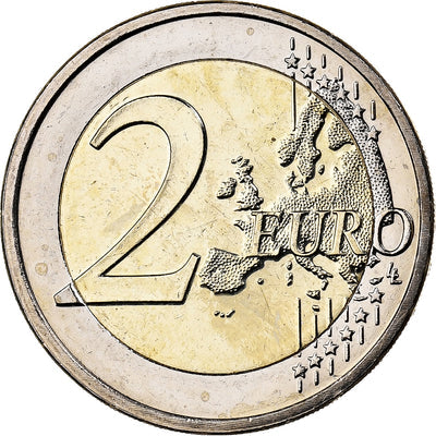 Holandia, 
            
               2 Euro, 
            
               Colourized