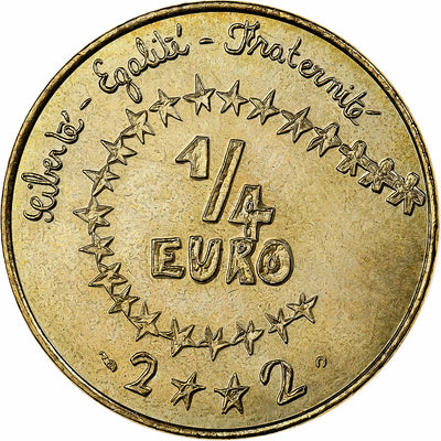 Francja, 
            
               1/4 Euro, 
            
               2002