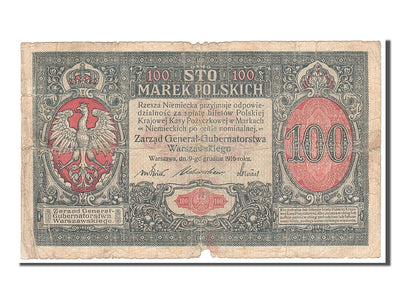 Banknot, 
            
               Polska, 
            
               100 Marek