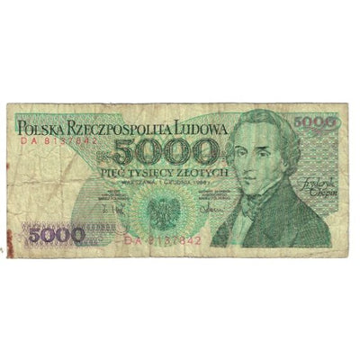 Banknot, 
            
               Polska, 
            
               5000 Zlotych