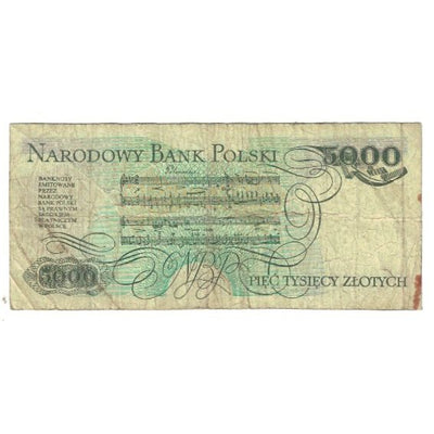 Banknot, 
            
               Polska, 
            
               5000 Zlotych