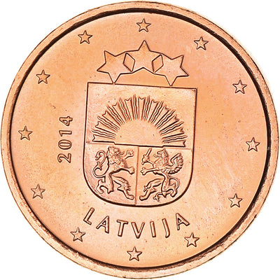 Łotwa, 
            
               Euro Cent, 
            
               2014