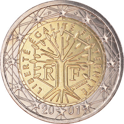 Francja, 
            
               2 Euro, 
            
               2001