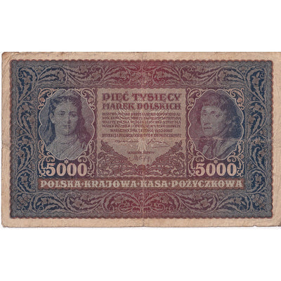 Polska, 
            
               5000 Marek, 
            
               1920