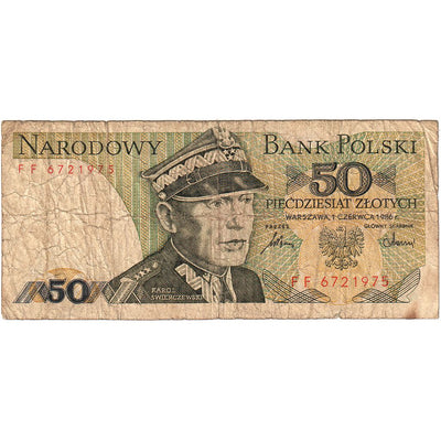 Polska, 
            
               50 Zlotych, 
            
               1986