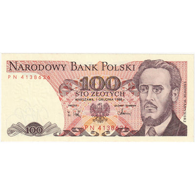 Polska, 
            
               100 Zlotych, 
            
               1988-05-01