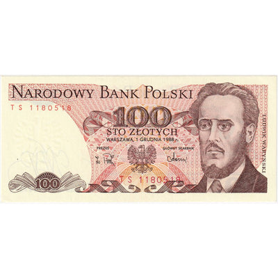 Polska, 
            
               100 Zlotych, 
            
               1988