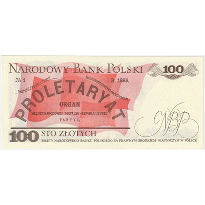 Polska, 
            
               100 Zlotych, 
            
               1988