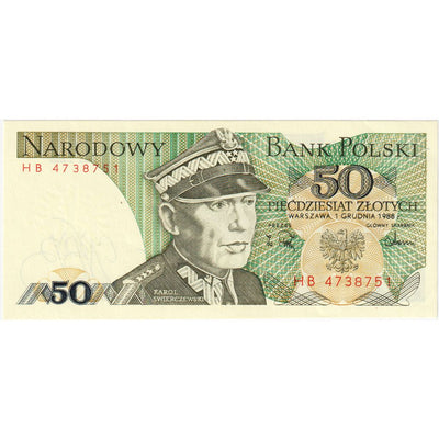 Polska, 
            
               50 Zlotych, 
            
               1988