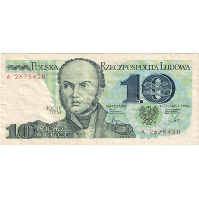 Poland, 
            
               10 Zlotych, 
            
               1982