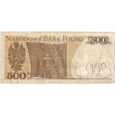 Banknote, 
            
               Poland, 
            
               500 Zlotych