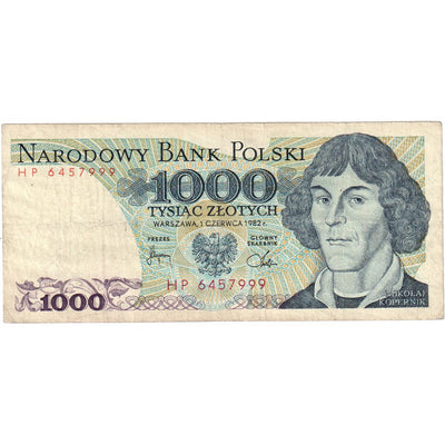 Polska, 
            
               1000 Zlotych, 
            
               1982-12-01