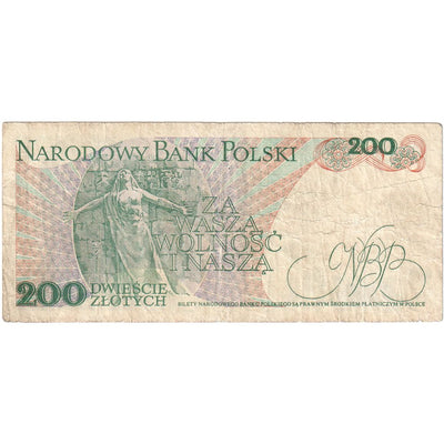 Polska, 
            
               200 Zlotych, 
            
               1982-06-01