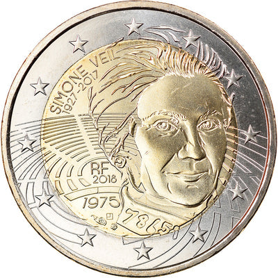 Francja, 
            
               2 Euro, 
            
               Simone Veil