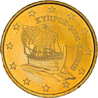 Cypr, 
            
               50 Euro Cent, 
            
               Kyrenia ship