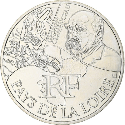 Francja, 
            
               10 Euro, 
            
               Pays de la Loire