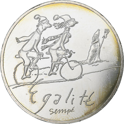 Francja, 
            
               10 Euro, 
            
               Sempé - Hiver - Égalité