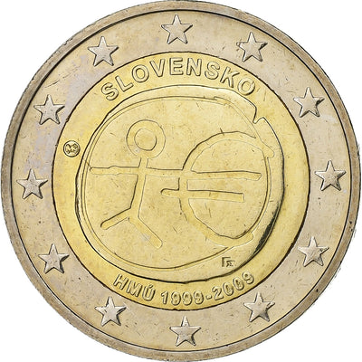 Słowacja, 
            
               2 Euro, 
            
               European Monetary Union