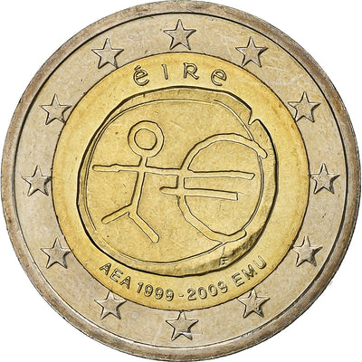 REPUBLIKA IRLANDII, 
            
               2 Euro, 
            
               European Monetary Union